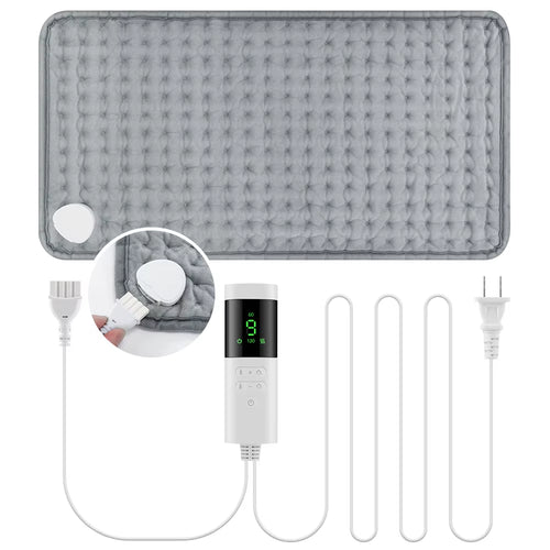 30*60Cm Electric Heating Pads for Back Neck Shoulder Home Office Washable Winter Warm Blanket 4 Timer 9 Temperature Control
